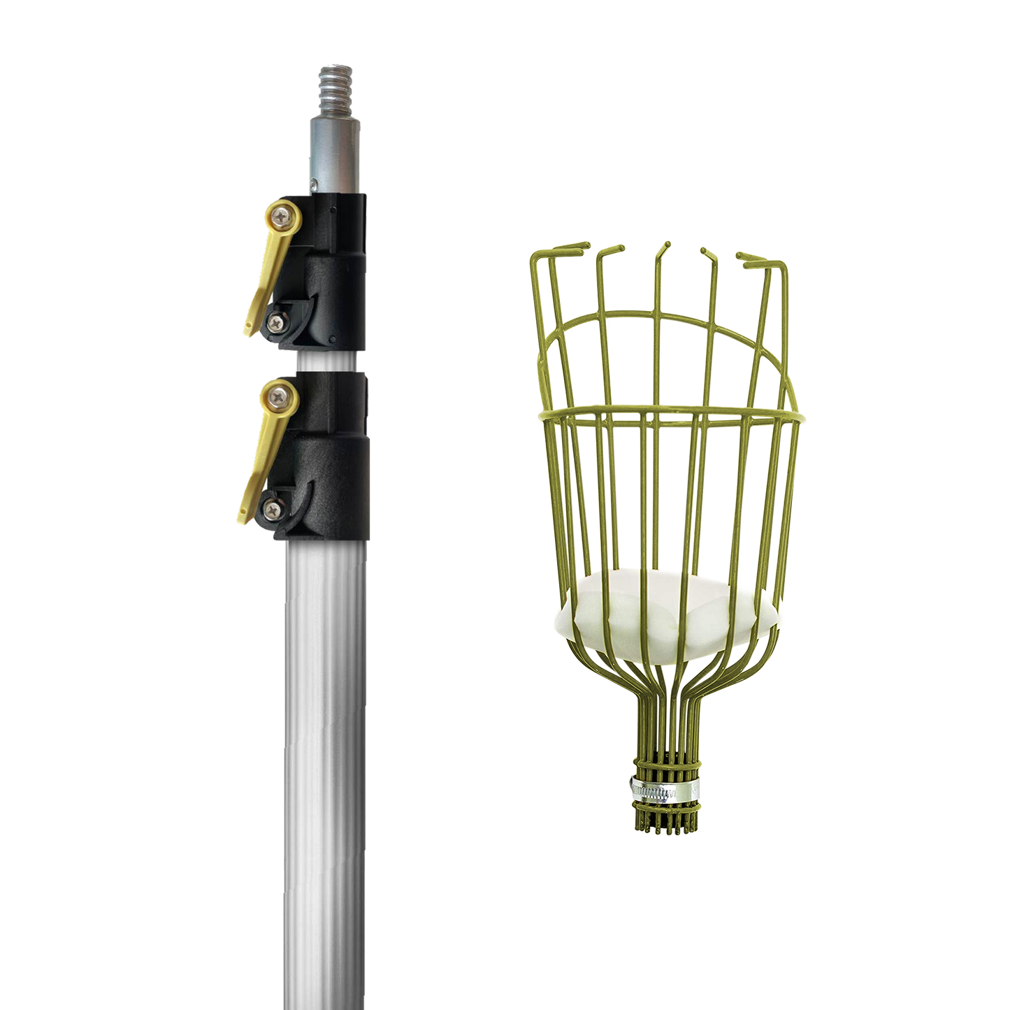Fruit Picker Basket Kit with 5x12ft Docapole