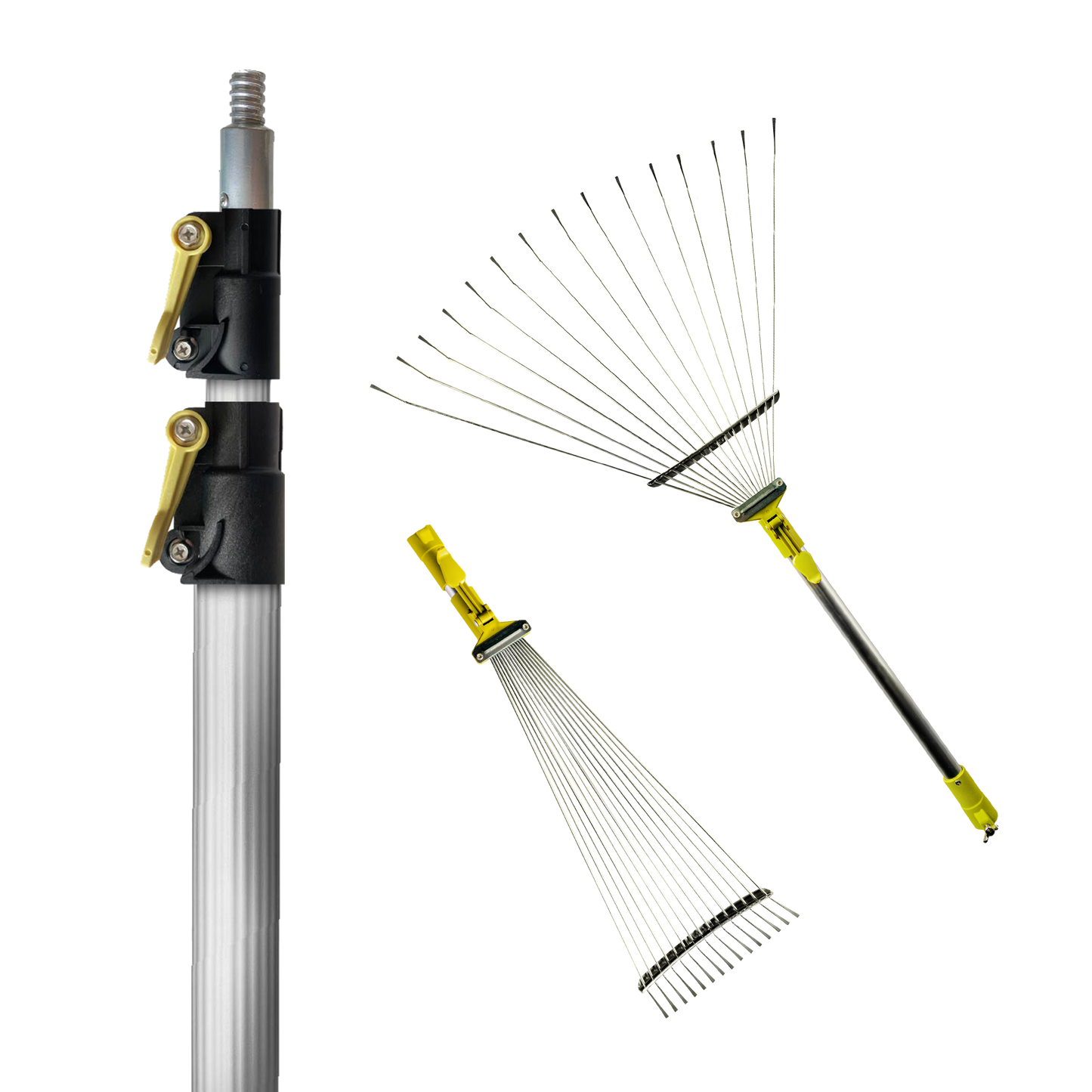 Adjustable Roof Rake with 5x12ft docaPole Kit