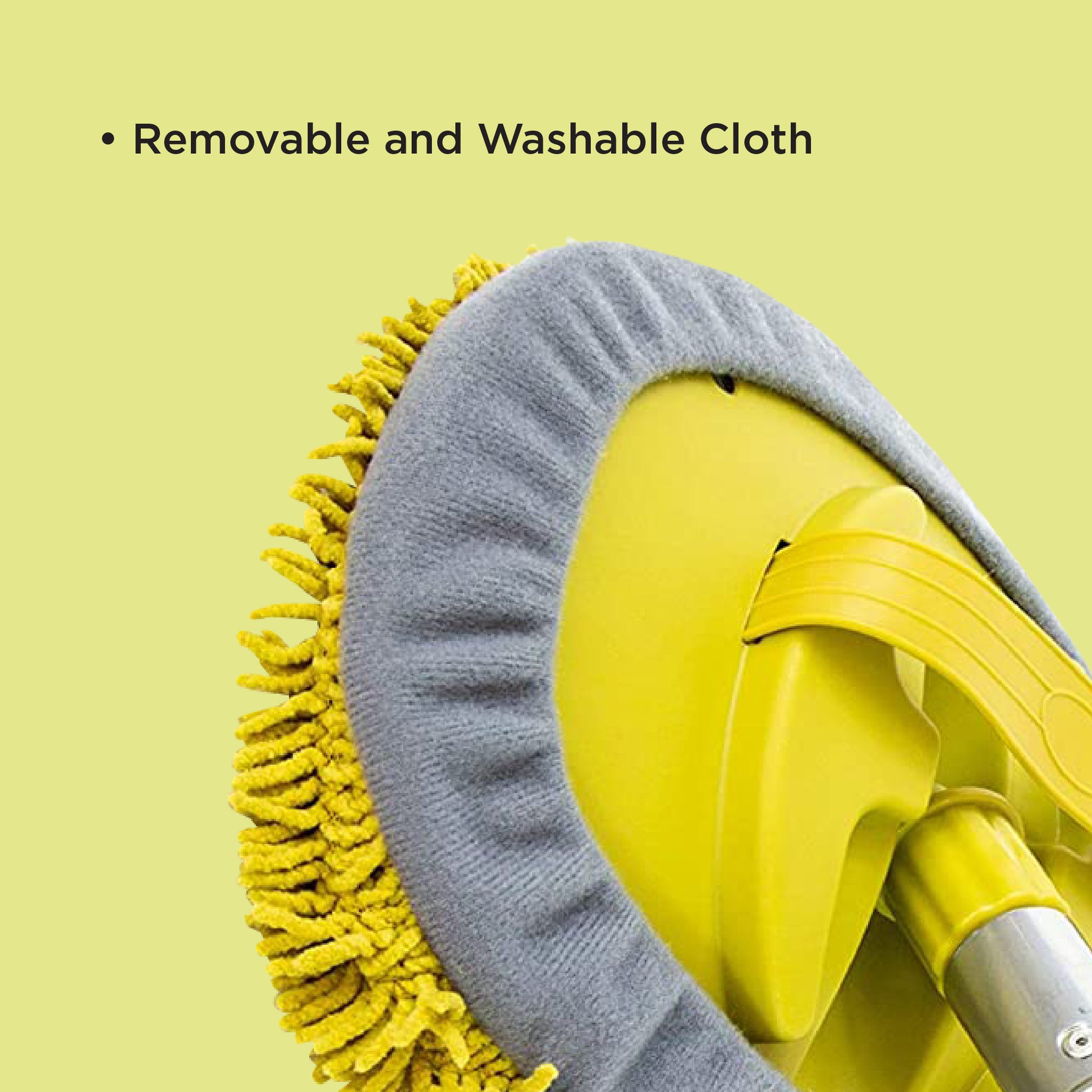 Removable and washable cloth cleaning head
