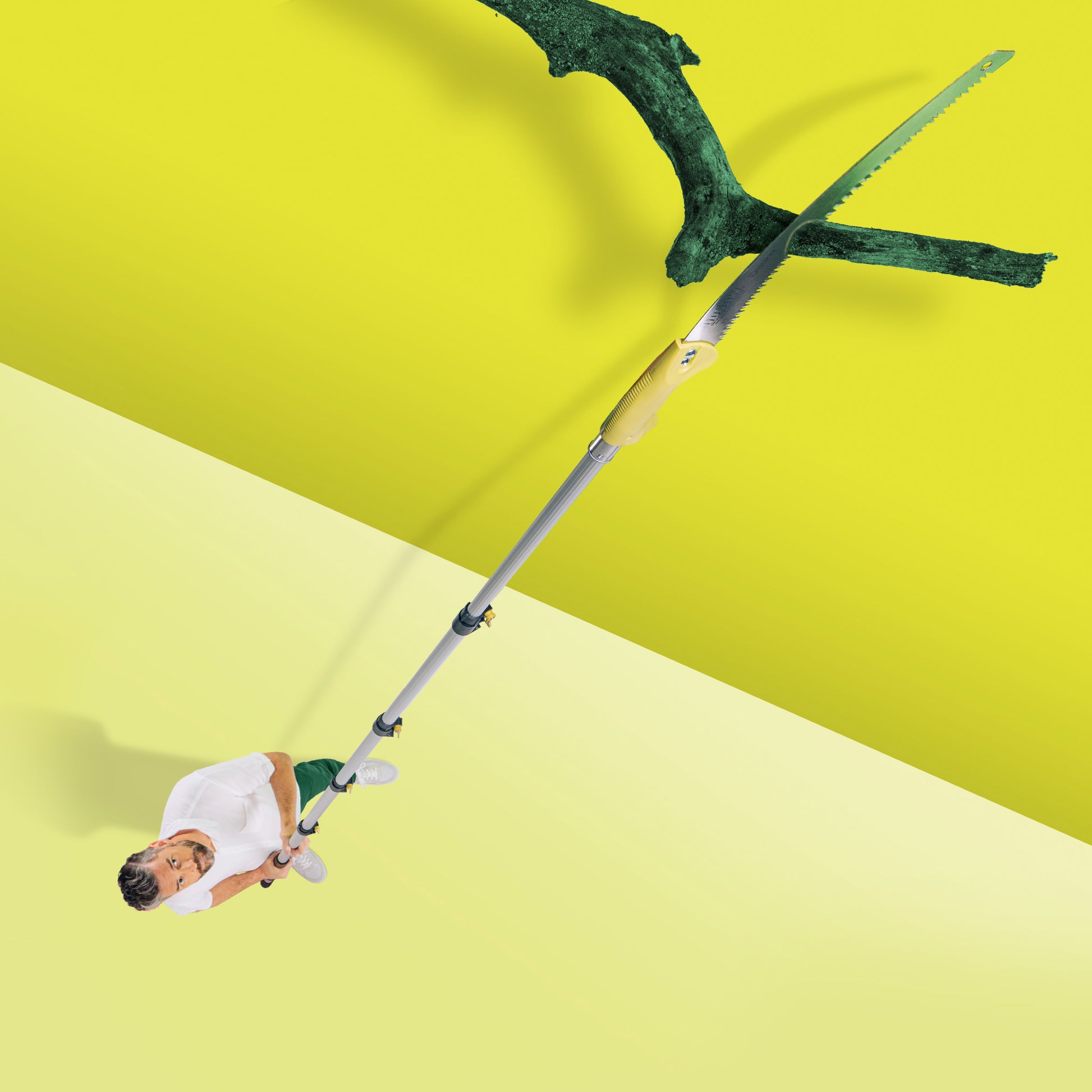 Go saw on Docapole cutting a limb