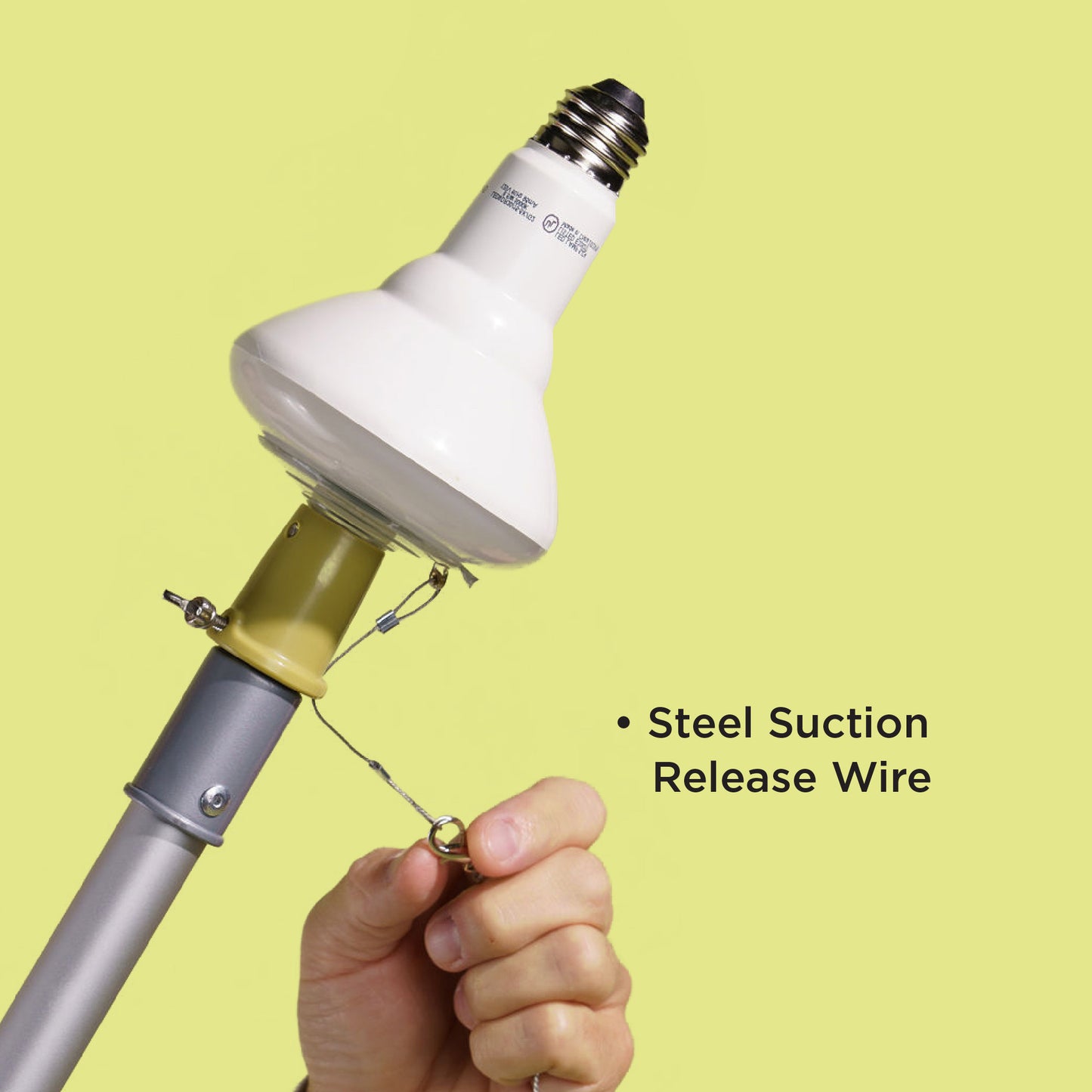 light bulb steel suction release wire