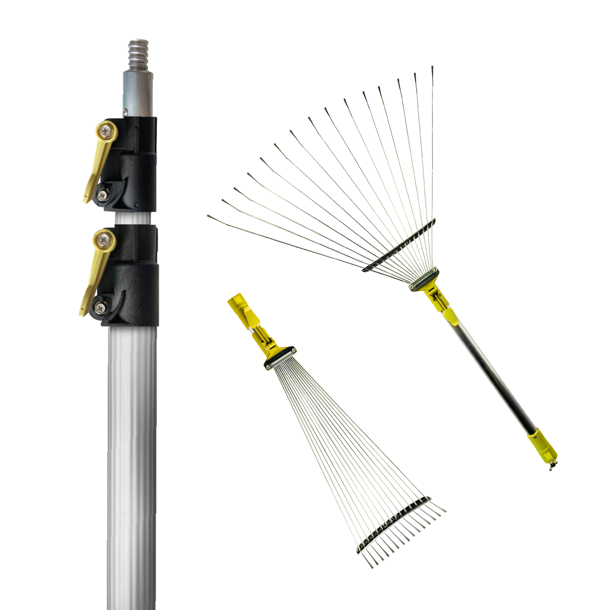 Adjustable Roof Rake with 5x12ft docaPole Kit