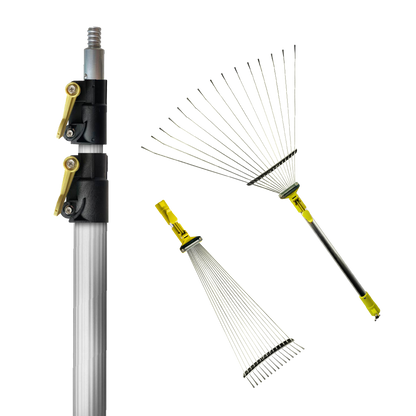 Adjustable Roof Rake with 5x12ft docaPole Kit